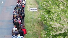 Souástí festivalu bude tradiní pou, kdy symbolicky z Pohoelic do Brna pijdou jak potomci vyhnaných nmecky mluvících obyvatel, tak i idovských továrnických rodin. Fotografie zachycuje pou poádanou v roce 2015.