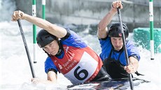 Jonáš Kašpar a Marek Šindler ve finálové jízdě na ME v německu. Jonáš Kašpar a Marek Šindler ve finálové jízdě na ME v německu.