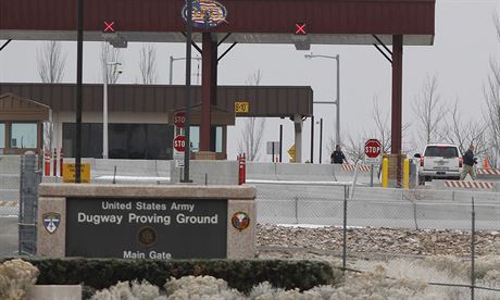 Vojenská základna Dugway Proving Ground, odkud byly podle mluvího Pentagonu...