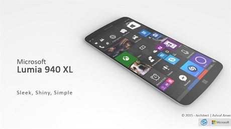 Render chystané Lumie 940 XL od Microsoftu