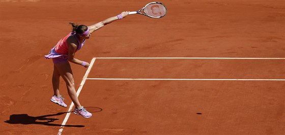 esk tenistka Lucie afov podv v semifinle Roland Garros.