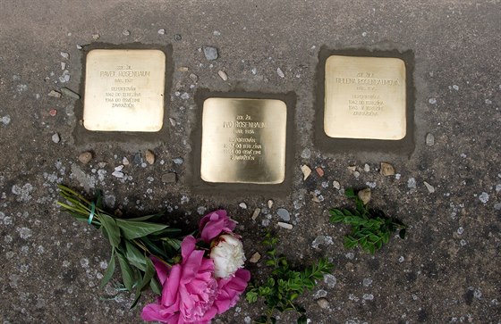 V Peruci pibyly ti Stolpersteiny. Pipomínají památku rodiny Rosenbaumovy.