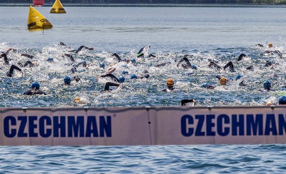 Momentka ze závodu Czechman 2015.