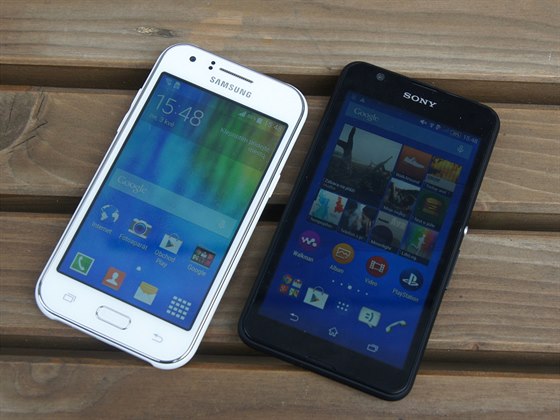 Sony Xperia E4g a Samsung Galaxy J1