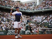 Japonsk tenista Kei Niikori si zouf pi tvrtfinle Roland Garros.