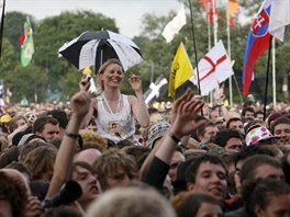 Nvtvnci Glastonbury se obvykle nevyhnou deti ani bltu. (2007)