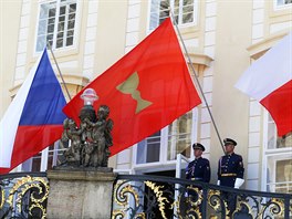 Ceremoniál na Praském hrad k uctní památky Mistra Jana Husa.