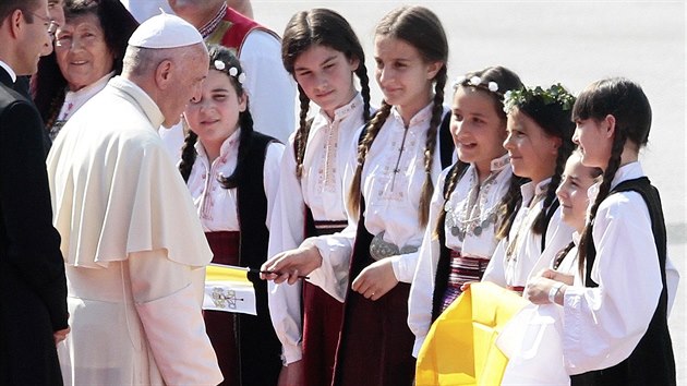 Pape Frantiek dorazil na jednodenn nvtvu Sarajeva (6. ervna 2015)