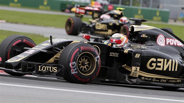 Romain Grosjean ze stáje Lotus ve Velké cen Kanady.