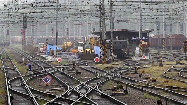 Rekonstrukce eleznin stanice v Havlkov Brod.