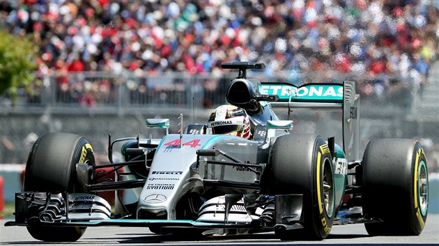 Lewis Hamilton bhem kvalifikace na Velkou cenu Kanady