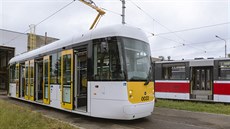 Nová nízkopodlažní tramvaj EVO1. Nová nízkopodlažní tramvaj EVO1.