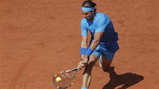 panlský tenista Rafael Nadal ve tvrtfinálovém duelu s Novakem Djokoviem ze...