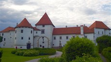 Romantický hrad v kouzelném mst Varadin nedaleko maarsko-chorvatských hranic