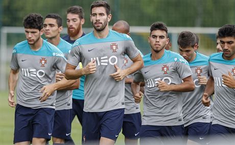 Tým Portugalska, který odehraje v Uherském Hraditi vechna ti utkání, trénuje...