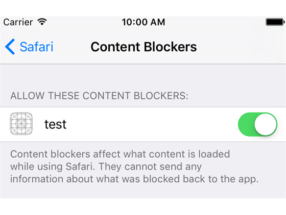 Funkce Content Blockers v iOS 9