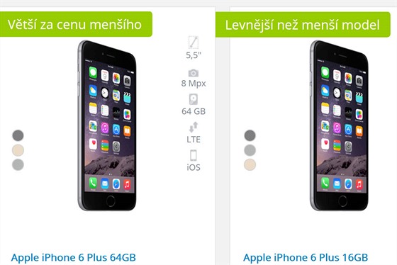 O2 a T-Mobile prodávají vtí iPhone 6 Plus za stejnou cenu jako mení a...