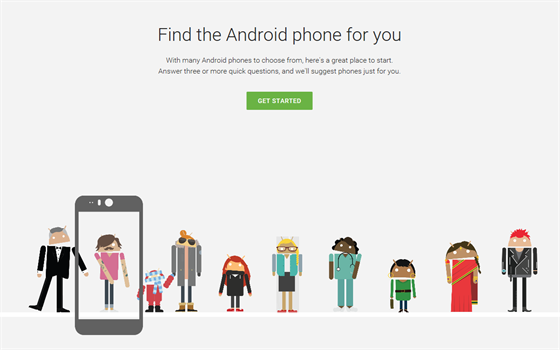 Google pomáhá s výbrem vhodného androidího smartphonu