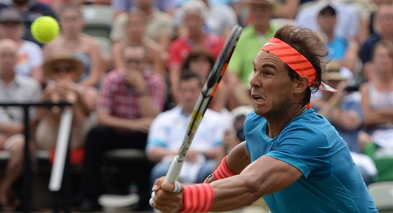 Rafael Nadal na turnaji ve Stuttgartu.