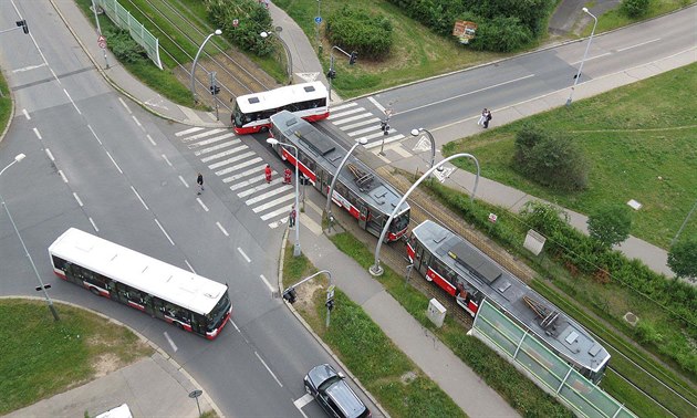 Tramvaje na Barrandov nejezdí.