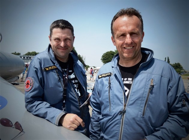 Josef Miácký a Roman Svoboda na Airshow ve Kbelích.