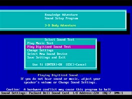 Nastavení hry v MS-DOS