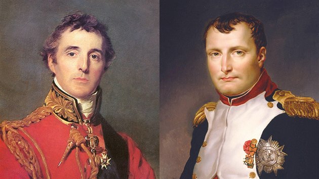 Britsk vojevdce Arthur Wellesley, 1. vvoda z Wellingtonu (vlevo) a jeho francouzsk protjek Napoleon I. Bonaparte