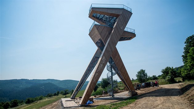 Rozhledna nad obc Sala na Uherskohradisku.