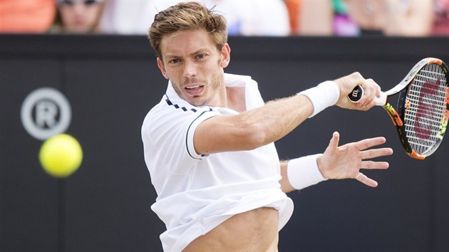 Francouzsk tenista Nicolas Mahut vyjrl turnaj na trv v Hertogenboschi.