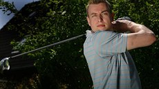 Filip Jícha v roli golfisty. Filip Jícha v roli golfisty.