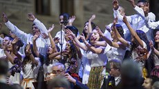 Koncert uzavřelo vystoupení dětí z romského sboru Čhavorenge. Koncert uzavřelo vystoupení dětí z romského sboru Čhavorenge.