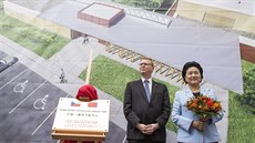 ínská vicepremiérka Liu Yandong a Pavel Blobrádek v Hradci Králové...