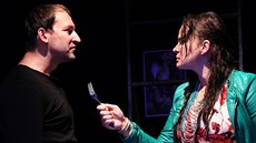 Jitka Čvančarová a Martin Hofmann ve hře Království boží na zemi Jitka Čvančarová a Martin Hofmann ve hře Království boží na zemi