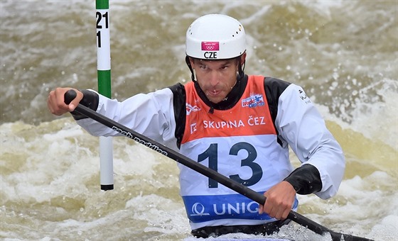 Stanislav Jeek bhem závodu Svtového poháru v Tróji.