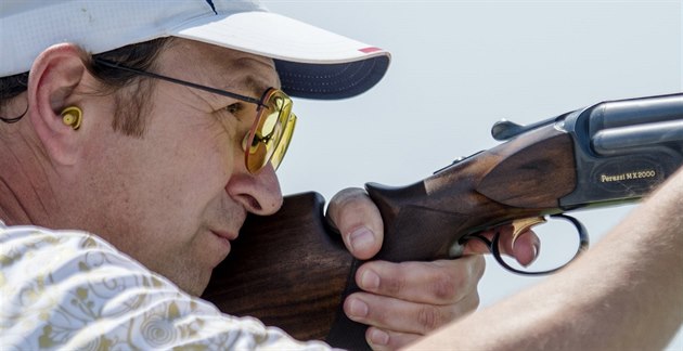 Střelec Jan Sychra na Evropských hrách v Baku. Střelec Jan Sychra na Evropských hrách v Baku.
