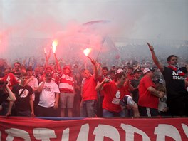 Star fotbalov stadion za Lunkami hostil rozluku Petra vancary s karirou....