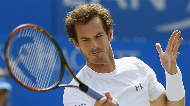 Andy Murray ve finle turnaje v Londn.