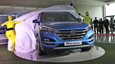 Společnost Hyundai slavnostně představila vůz Tucson, po kterém je veliká... Společnost Hyundai slavnostně představila vůz Tucson, po kterém je veliká...