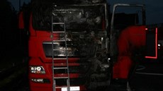 V zaparkovaném kamionu na Olomoucku uhořel řidič.