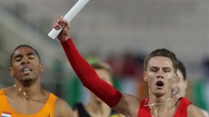 Pavel Maslák dovedl eskou tafetu na 4x400 metr pro prvenství v první lize...