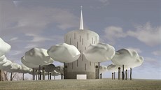 Vizualizace nové podoby kaple v Nesvailce na Brnnsku.