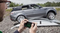 Prototyp SUV Range Rover Sport ovládaný mobilním telefonem Prototyp SUV Range Rover Sport ovládaný mobilním telefonem