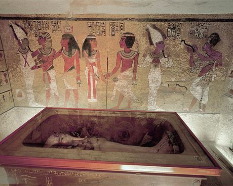 Tutanchamonova hrobka v dol krl v Egypt