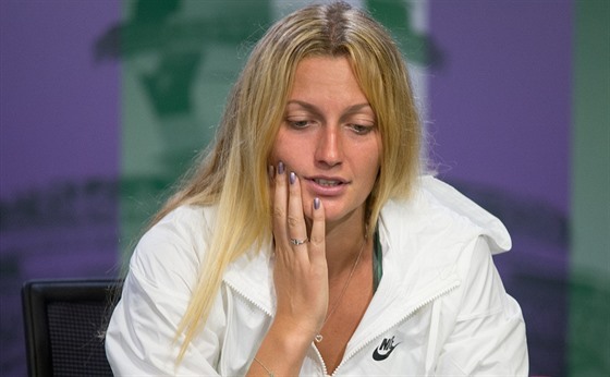 Petra Kvitová na tiskové konferenci po prohraném zápase s Jelenou Jankoviovou.