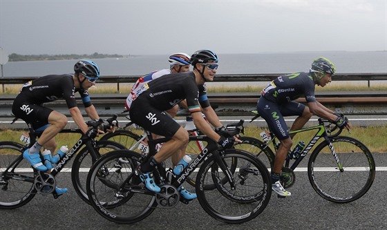 Leopold König me být spokojený, lídr jeho týmu Sky Chris Froome se po tetí etap Tour oblékl do lutého.