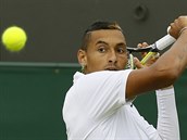 Nick Kyrgios v osmifinle Wimbledonu.