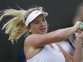 Coco Vandewegheov v osmifinle Wimbledonu.