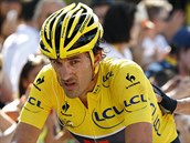 Fabian Cancellara dojd do cle tet etapy Tour de France.