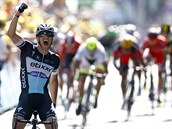 Zdenk tybar slav vtzstv v est etap Tour de France.