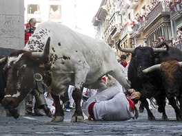 Ve panlsku probíhá festival San Fermín, který ron piláká tisíce turist....